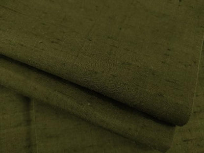 平和屋着物●上質な紬　色無地　藍媚茶色　正絹　逸品　AAAZ3790ck