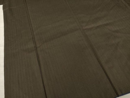 平和屋着物●男性　紬　アンサンブル　縞　正絹　逸品　AAAZ3810ck