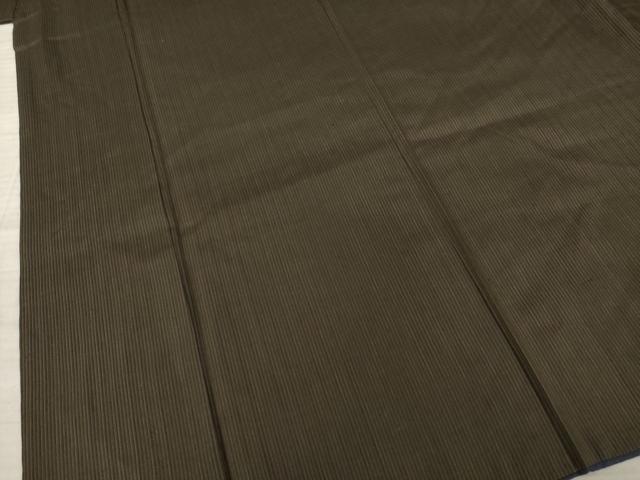 平和屋着物●男性　紬　アンサンブル　縞　正絹　逸品　AAAZ3810ck