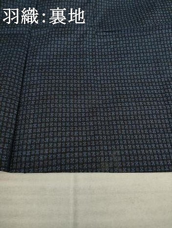 平和屋着物●男性 本場大島紬 アンサンブル 変わり格子 正絹 逸品 AAAZ3811ck