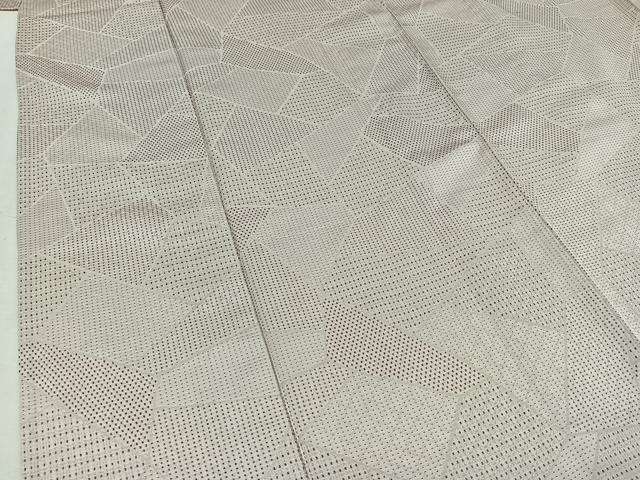 平和屋着物▽上質な小紋 単衣 切嵌文 正絹 逸品 AAAZ3963jh