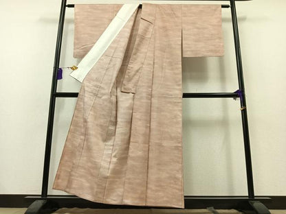 平和屋着物▽石川県指定無形文化財 牛首紬 白山工房 手織り 単衣 霞文 暈し染め 正絹 逸品 AAAZ3966jh