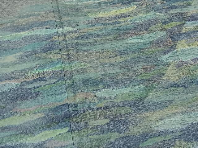 平和屋着物▽訪問着 単衣 作家物 霞文 正絹 逸品 AAAZ3985jh