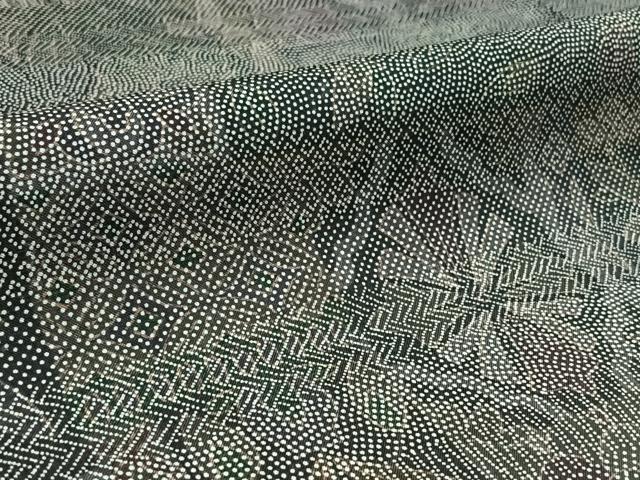 平和屋着物▽本場染大島紬 単衣 寄せ小紋柄 正絹 逸品 AAAZ3988jh