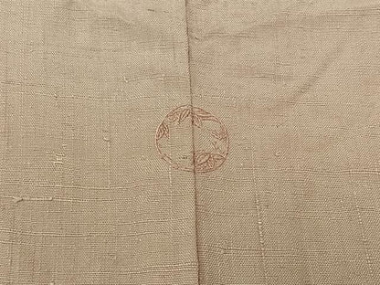 平和屋着物▽上質な紬 単衣 色無地 撫子色 正絹 逸品 AAAZ3989jh