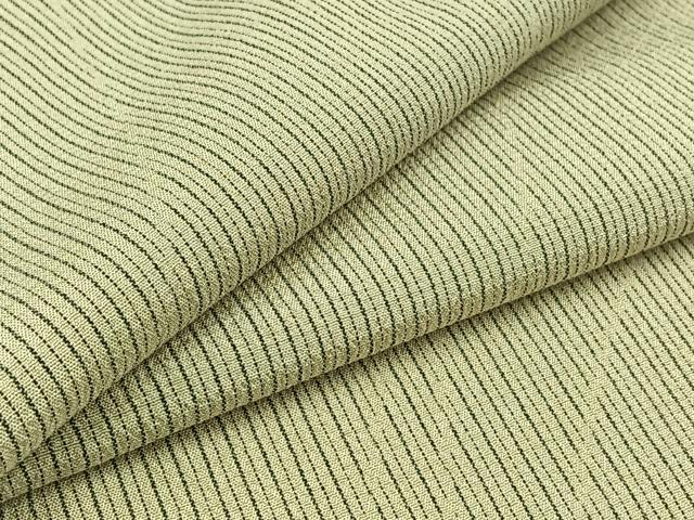 平和屋着物▽本塩沢 単衣 流水文 正絹 逸品 AAAZ3993jh