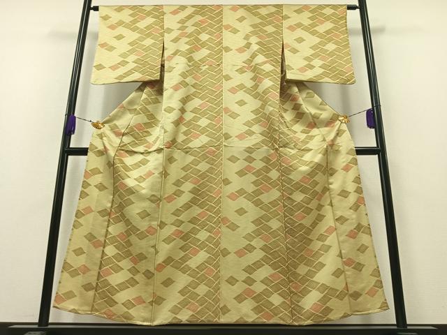平和屋着物▽訪問着 単衣 流水文 正絹 逸品 AAAZ3999jh