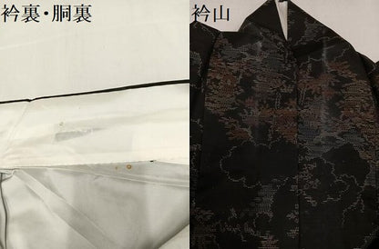 平和屋着物●本場大島紬 草木文 正絹 逸品 AAAZ4497ph