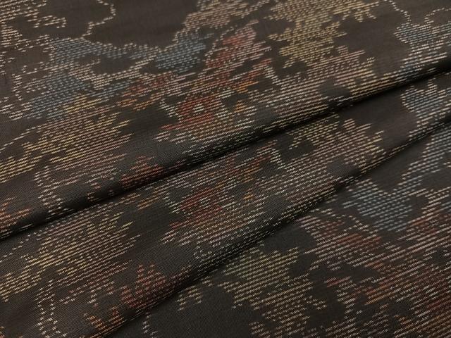 平和屋着物●本場大島紬 草木文 正絹 逸品 AAAZ4497ph