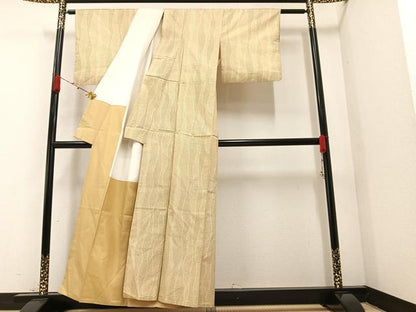 平和屋着物●本場大島紬 よろけ間道 正絹 逸品 AAAZ4498ph