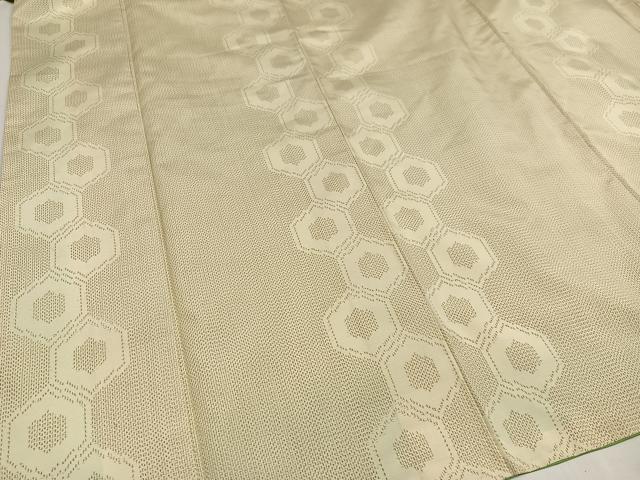 平和屋着物●上質な紬 亀甲間道 正絹 逸品 AAAZ4501ph
