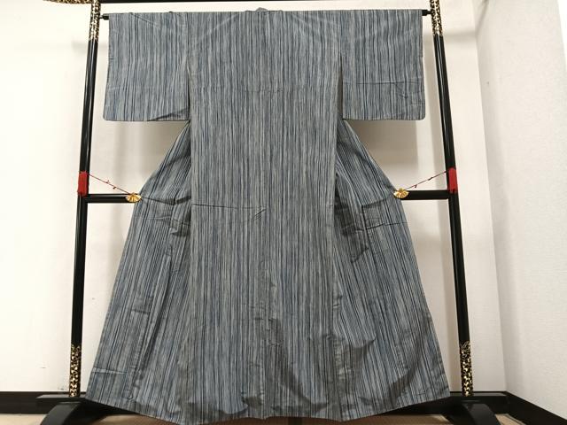 平和屋着物●上質な紬　間道　正絹　逸品　AAAZ4524ph