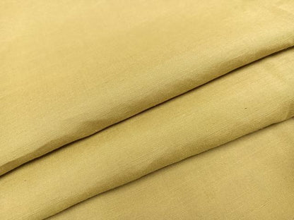 平和屋着物●結城紬　色無地　桑染色　正絹　逸品　AAAZ4557ph