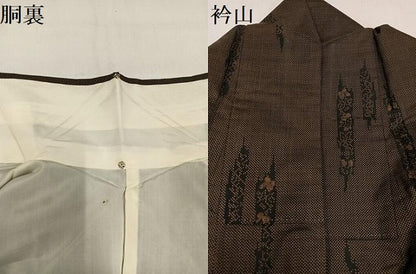 平和屋着物●本場大島紬 一元絣 間道 正絹 逸品 AAAZ4559ph