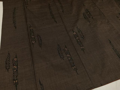 平和屋着物●本場大島紬 一元絣 間道 正絹 逸品 AAAZ4559ph
