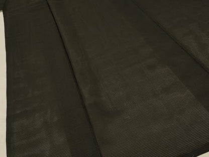平和屋着物＊夏物 男性 黒紋付き 羽織セット 絽 正絹 逸品 AAAZ4720jd