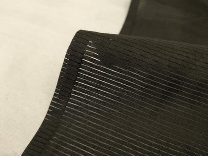平和屋着物＊夏物 男性 黒紋付き 羽織セット 絽 正絹 逸品 AAAZ4720jd