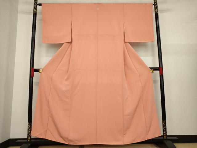 平和屋着物●上質な色無地 東雲色 正絹 逸品 未使用 AAAZ4768ck