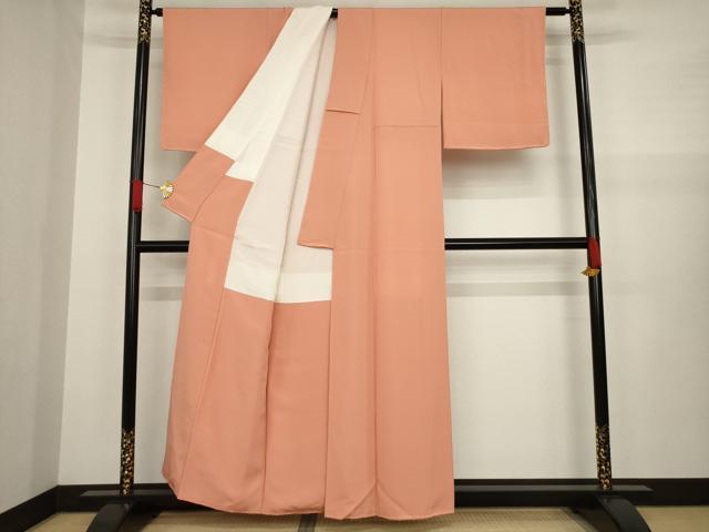 平和屋着物●上質な色無地 東雲色 正絹 逸品 未使用 AAAZ4768ck