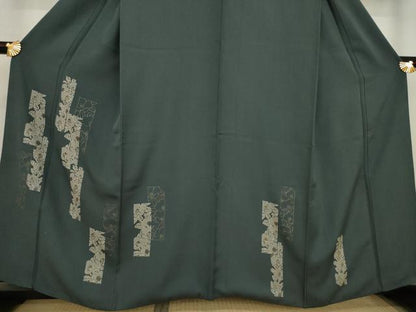 平和屋着物●訪問着 刺繍 短冊花文 椿 金彩 東武百貨店扱い 正絹 逸品 AAAZ4772ck
