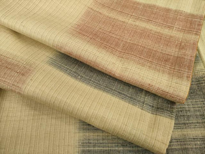 平和屋着物●上質な紬 市松文 正絹 逸品 AAAZ4781ck
