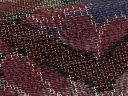 平和屋着物●上質な紬 亀甲花文 正絹 逸品 AAAZ4792ck