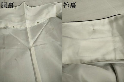 平和屋着物●上質な紬 樹林風景文 正絹 逸品 AAAZ4795ck