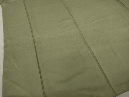 平和屋着物●上質な色無地 肥後煤竹色 正絹 逸品 AAAZ4800ck