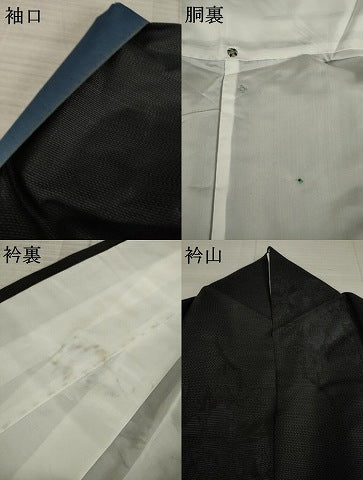 平和屋着物●本場大島紬　舞花文　正絹　逸品　AAAZ4804ck