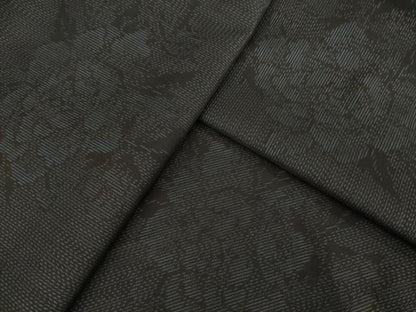 平和屋着物●本場大島紬　舞花文　正絹　逸品　AAAZ4804ck