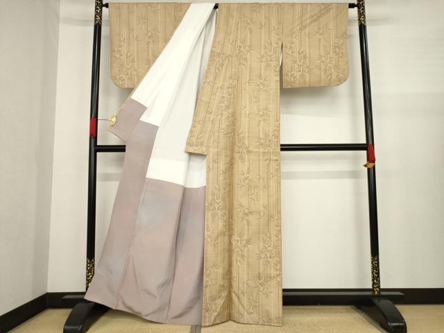 平和屋着物●加那の郷 本場大島紬 カタス7マルキ 笹竹文 丸宮織物謹製 証紙付き 正絹 逸品 AAAZ4811ck