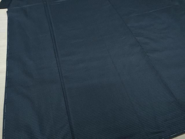 平和屋着物●男性　本場大島紬　格子　正絹　逸品　未使用　AAAZ4822ck