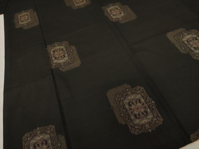 平和屋着物●上質な紬　色紙重ね文　正絹　逸品　AAAZ4834ck