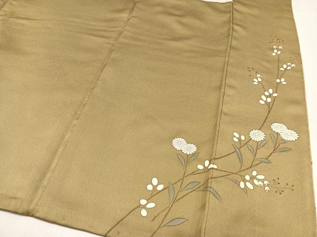 平和屋着物●訪問着　枝花文　暈し染め　金彩　正絹　逸品　AAAZ4887ph
