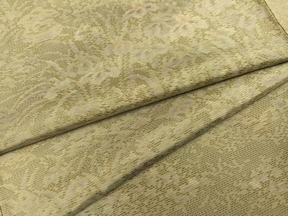 平和屋着物●本場大島紬　草花文　正絹　逸品　未使用　AAAZ4892ph