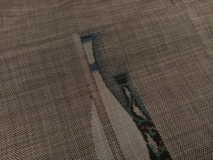 平和屋着物●本場大島紬 カタス9マルキ 草木間道 正絹 逸品 AAAZ4909ph