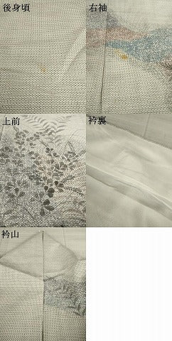 平和屋着物●本場大島紬 訪問着 100亀甲 草花文 正絹 逸品 AAAZ4961ck