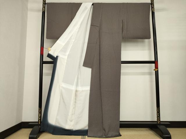 平和屋着物●上質な小紋 縞 正絹 逸品 AAAZ4989ck
