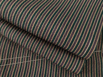 平和屋着物●上質な小紋 縞 正絹 逸品 AAAZ4989ck