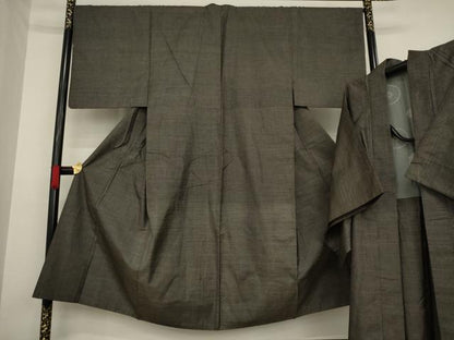 平和屋着物●男性 本場大島紬 アンサンブル 100亀甲 総詰め 正絹 逸品 AAAZ4990ck
