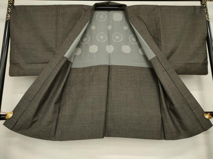 平和屋着物●男性 本場大島紬 アンサンブル 100亀甲 総詰め 正絹 逸品 AAAZ4990ck