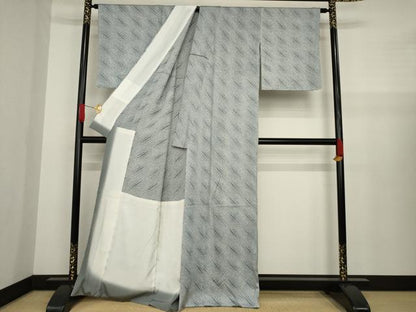 平和屋着物●絞りの開祖　竹田庄九郎　小紋　胴抜き仕立て　正絹　逸品　AAAZ4992ck
