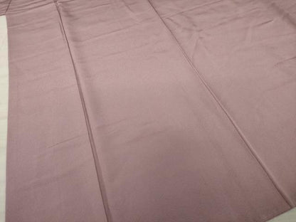 平和屋着物●上質な色無地 薄柿色 正絹 逸品 AAAZ5010ck