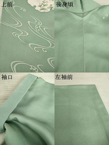 平和屋着物●訪問着 雪輪花文 金彩 正絹 逸品 AAAZ5018ck