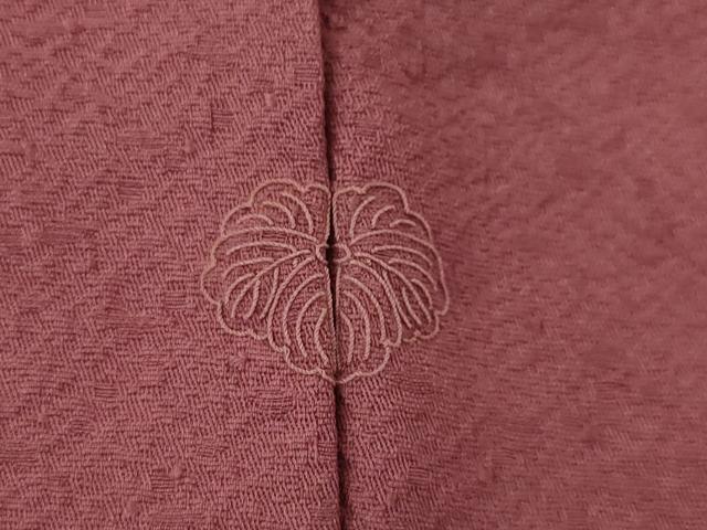 平和屋着物●上質な色無地　浅蘇芳色　正絹　逸品　AAAZ5030ck