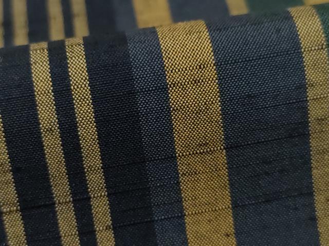 平和屋着物●上質な紬　縞　正絹　逸品　AAAZ5038ck