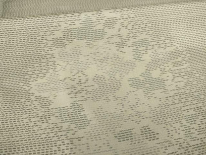 平和屋着物●本場大島紬 白大島 花丸文 正絹 逸品 AAAZ5040ck