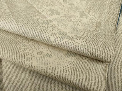 平和屋着物●本場大島紬 白大島 花丸文 正絹 逸品 AAAZ5040ck