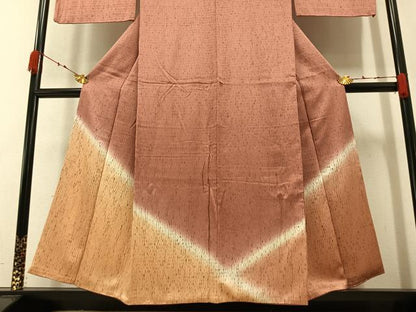 平和屋着物●訪問着　総絞り　霞文　暈し染め　正絹　逸品　AAAZ5089ph
