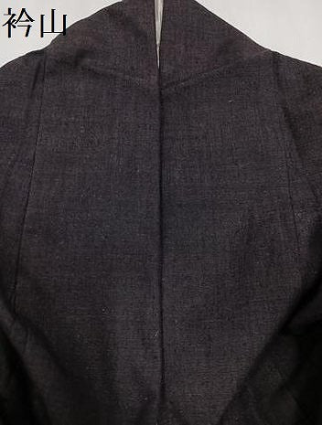 平和屋着物●結城紬　杢　赤墨色　正絹　逸品　AAAZ5094ph